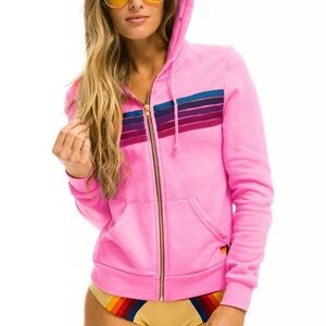 5 Stripe Zip Hoodie